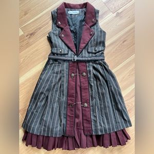 FANTASTIC WIND Cosplay Dark Academia Dress Womens LARGE Steampunk Costume Lolita